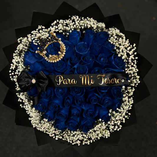 blue roses ramo