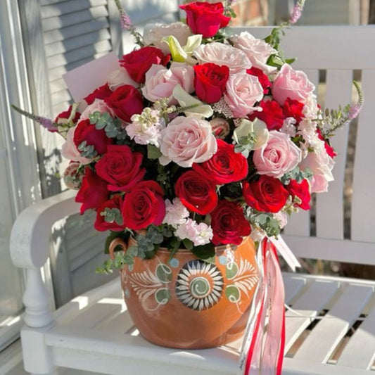 red and pink flowers ollita